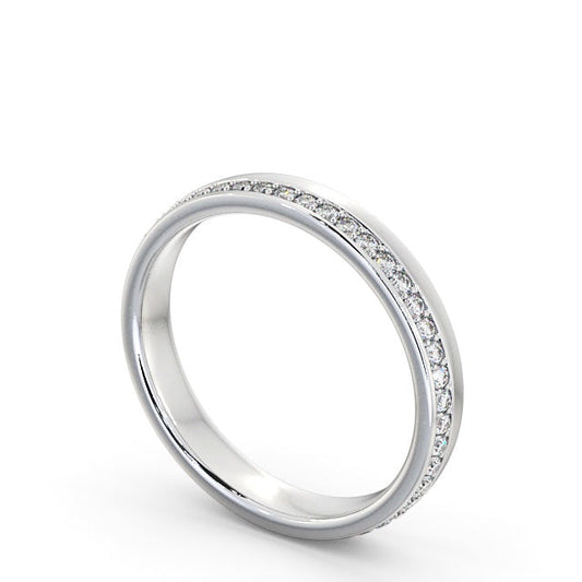 The Isla Band — Round Lab Diamond Offset Eternity Band