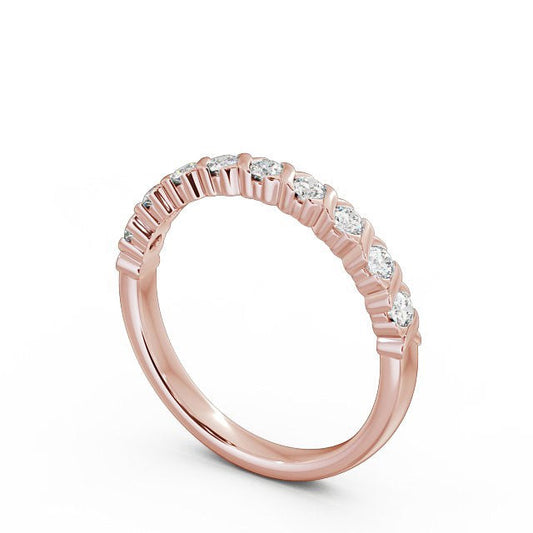 The Grace Band — Lab Diamond Vintage Half Eternity Band