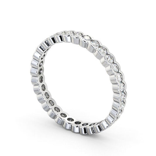 The Eva Band — Round Lab Diamond Bezel-Set Eternity Band III