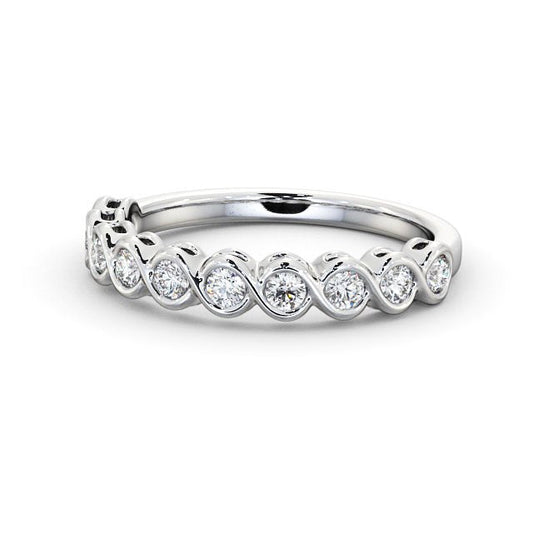 The Clara Band — Round Lab Diamond Classic Half Eternity Band II