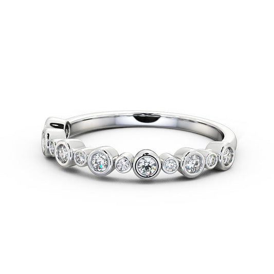 The Grace Band — Round Lab Diamond Vintage Half Eternity Band V