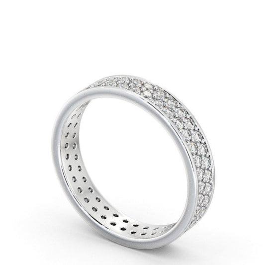 The Aurora Band — Round Lab Diamond Double Row Eternity Band II