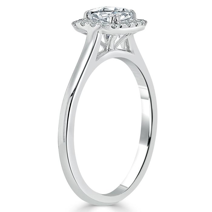 The Aurora — Cushion Lab Diamond Halo Engagement Ring II