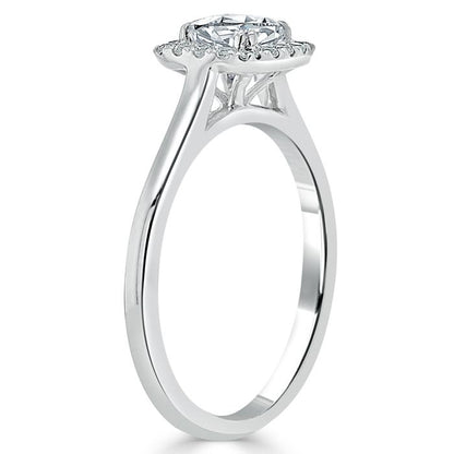 The Aurora — Cushion Lab Diamond Halo Engagement Ring II