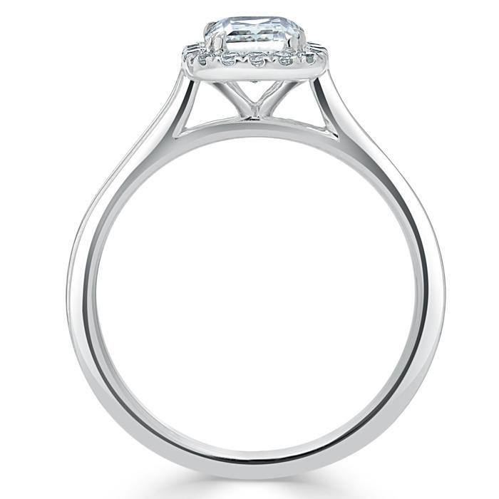 The Aurora — Cushion Lab Diamond Halo Engagement Ring II