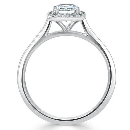 The Aurora — Cushion Lab Diamond Halo Engagement Ring II