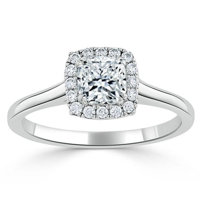 The Aurora — Cushion Lab Diamond Halo Engagement Ring II