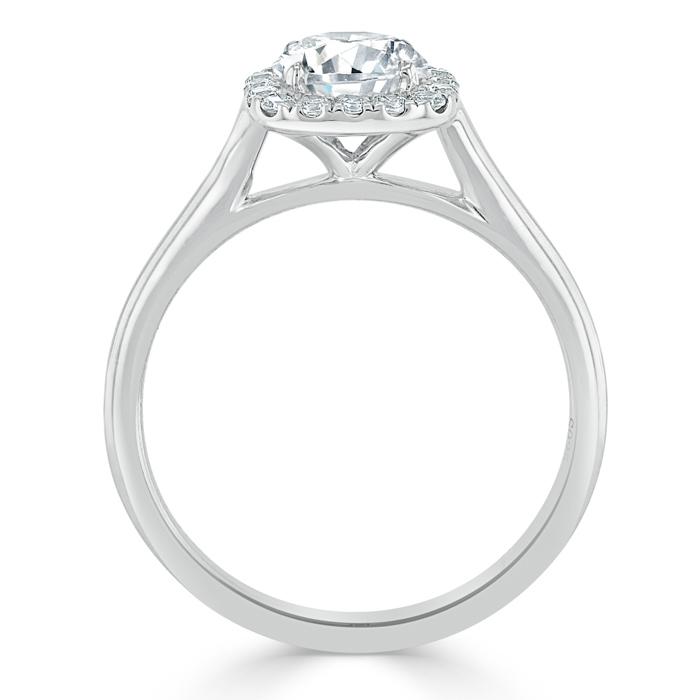 The Aurora — Round Lab Diamond Halo Engagement Ring IV