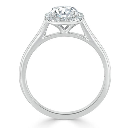 The Aurora — Round Lab Diamond Halo Engagement Ring IV