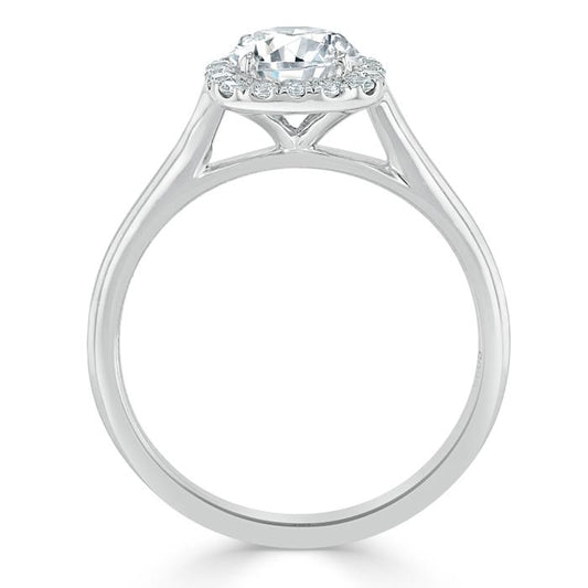 The Aurora — Round Lab Diamond Halo Engagement Ring IV
