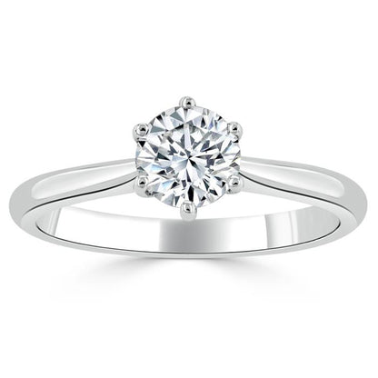 The Clara — Round Lab Diamond Six-Prong Engagement Ring II