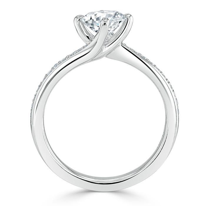 The Clara — Round Lab Diamond Solitaire Engagement Ring XI