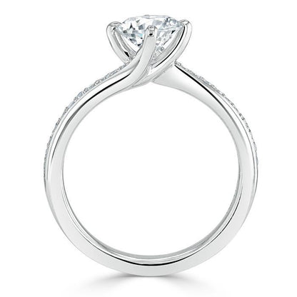 The Clara — Round Lab Diamond Solitaire Engagement Ring XI
