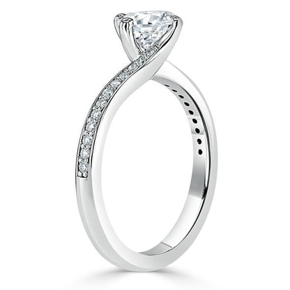 The Clara — Round Lab Diamond Solitaire Engagement Ring XI