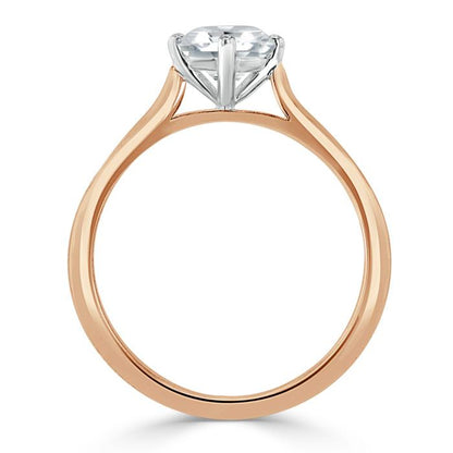 The Clara — Round Lab Diamond Solitaire Engagement Ring X