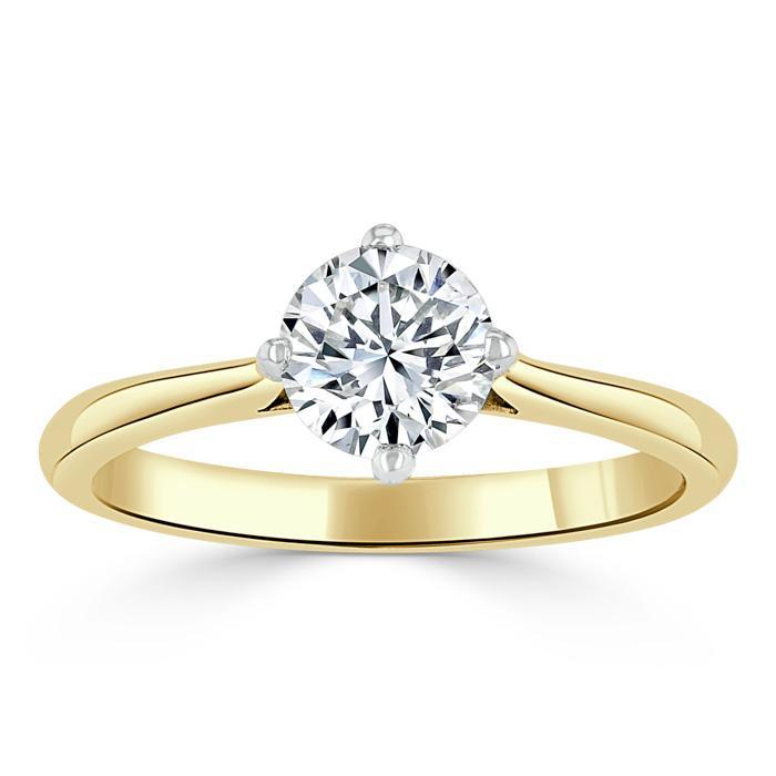 The Clara — Round Lab Diamond Solitaire Engagement Ring X