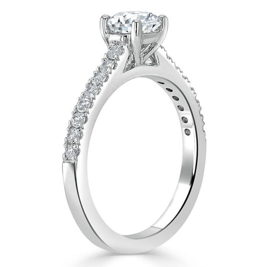 The Clara — Round Lab Diamond Solitaire Engagement Ring IX