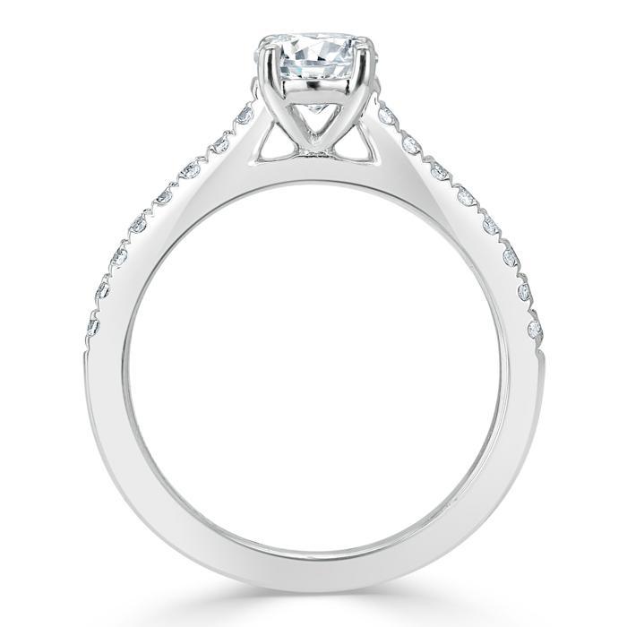 The Clara — Round Lab Diamond Solitaire Engagement Ring IX