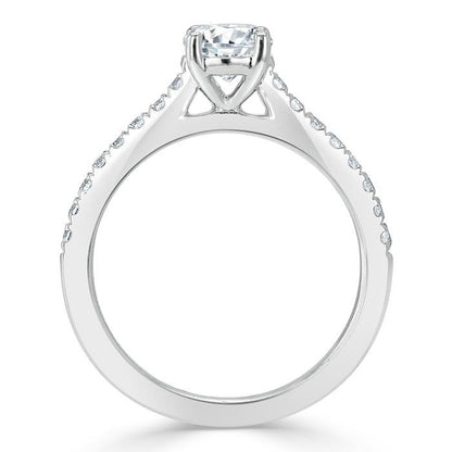 The Clara — Round Lab Diamond Solitaire Engagement Ring IX