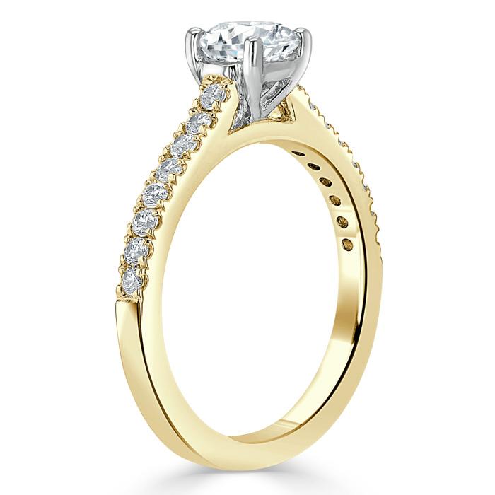 The Clara — Round Lab Diamond Solitaire Engagement Ring IX
