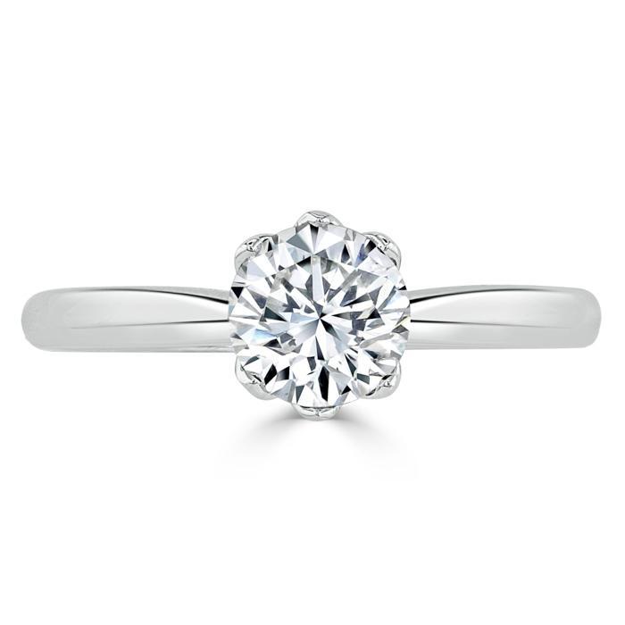 The Clara — Round Lab Diamond Six-Prong Engagement Ring