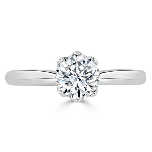 The Clara — Round Lab Diamond Six-Prong Engagement Ring