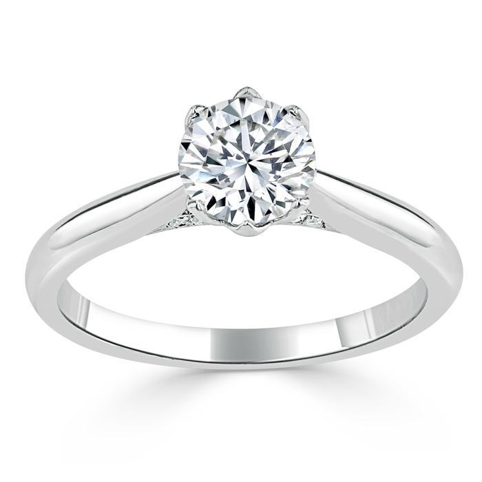 The Clara — Round Lab Diamond Six-Prong Engagement Ring