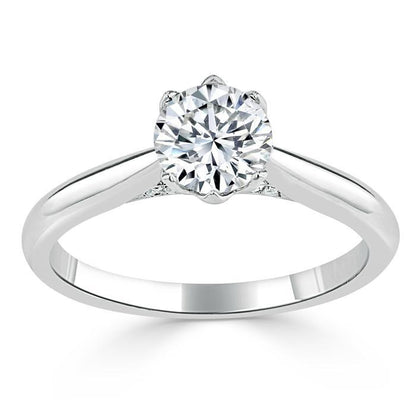The Clara — Round Lab Diamond Six-Prong Engagement Ring
