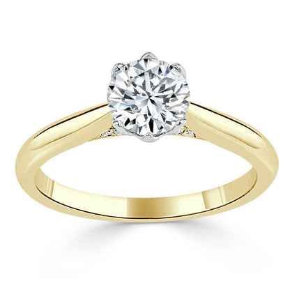 The Clara — Round Lab Diamond Six-Prong Engagement Ring