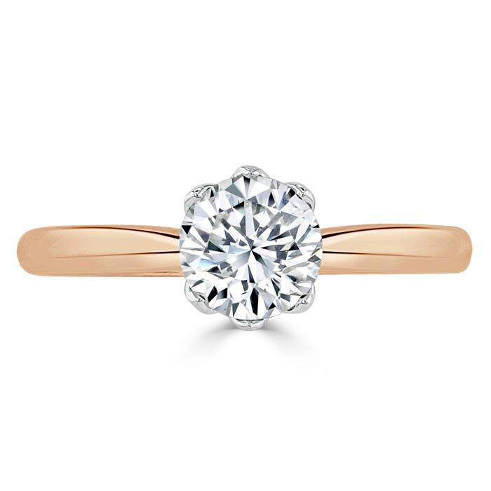 The Clara — Round Lab Diamond Six-Prong Engagement Ring