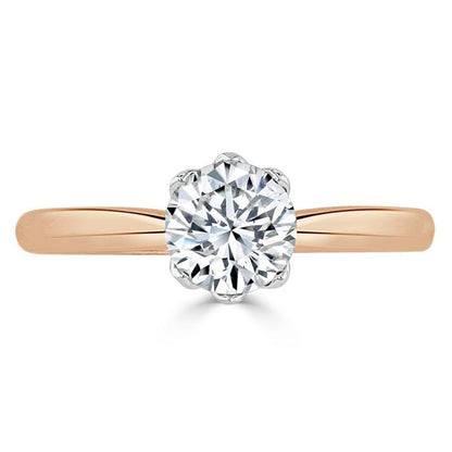 The Clara — Round Lab Diamond Six-Prong Engagement Ring