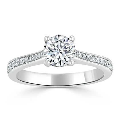 The Clara — Round Lab Diamond Solitaire Engagement Ring VII