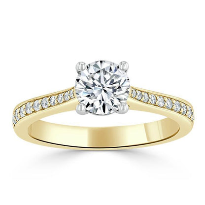 The Clara — Round Lab Diamond Solitaire Engagement Ring VII