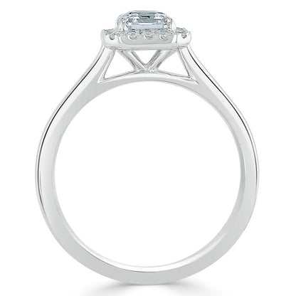 The Aurora — Asscher Lab Diamond Halo Engagement Ring III