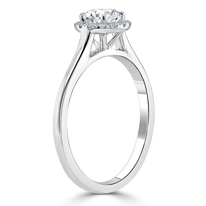 The Aurora — Round Lab Diamond Halo Engagement Ring III