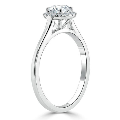 The Aurora — Round Lab Diamond Halo Engagement Ring III