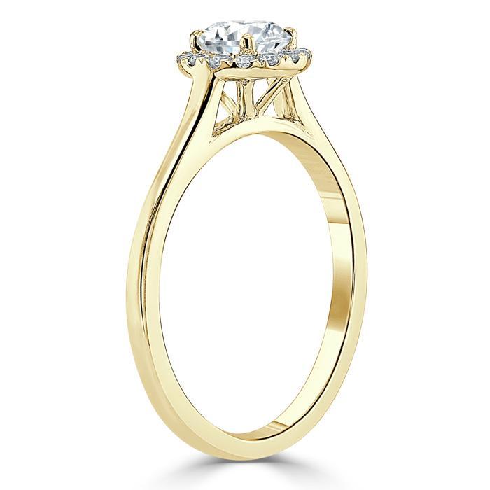 The Aurora — Round Lab Diamond Halo Engagement Ring III