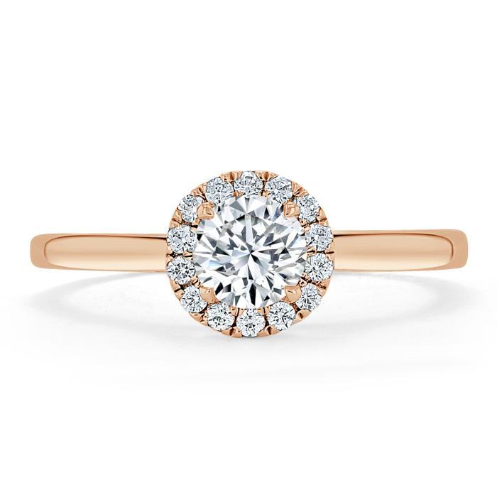 The Aurora — Round Lab Diamond Halo Engagement Ring III