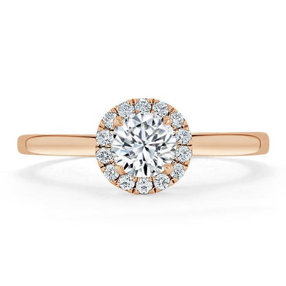 The Aurora — Round Lab Diamond Halo Engagement Ring III