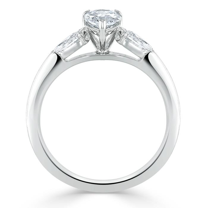 The Violet — Pear Lab Diamond 3-Stone Engagement Ring II