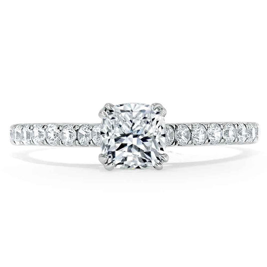The Aurora — Cushion Lab Diamond Solitaire Engagement Ring VII