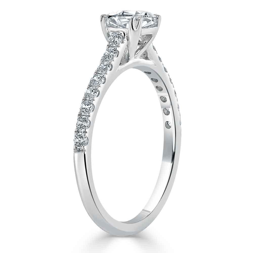 The Aurora — Cushion Lab Diamond Solitaire Engagement Ring VII