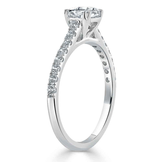 The Aurora — Cushion Lab Diamond Solitaire Engagement Ring VII