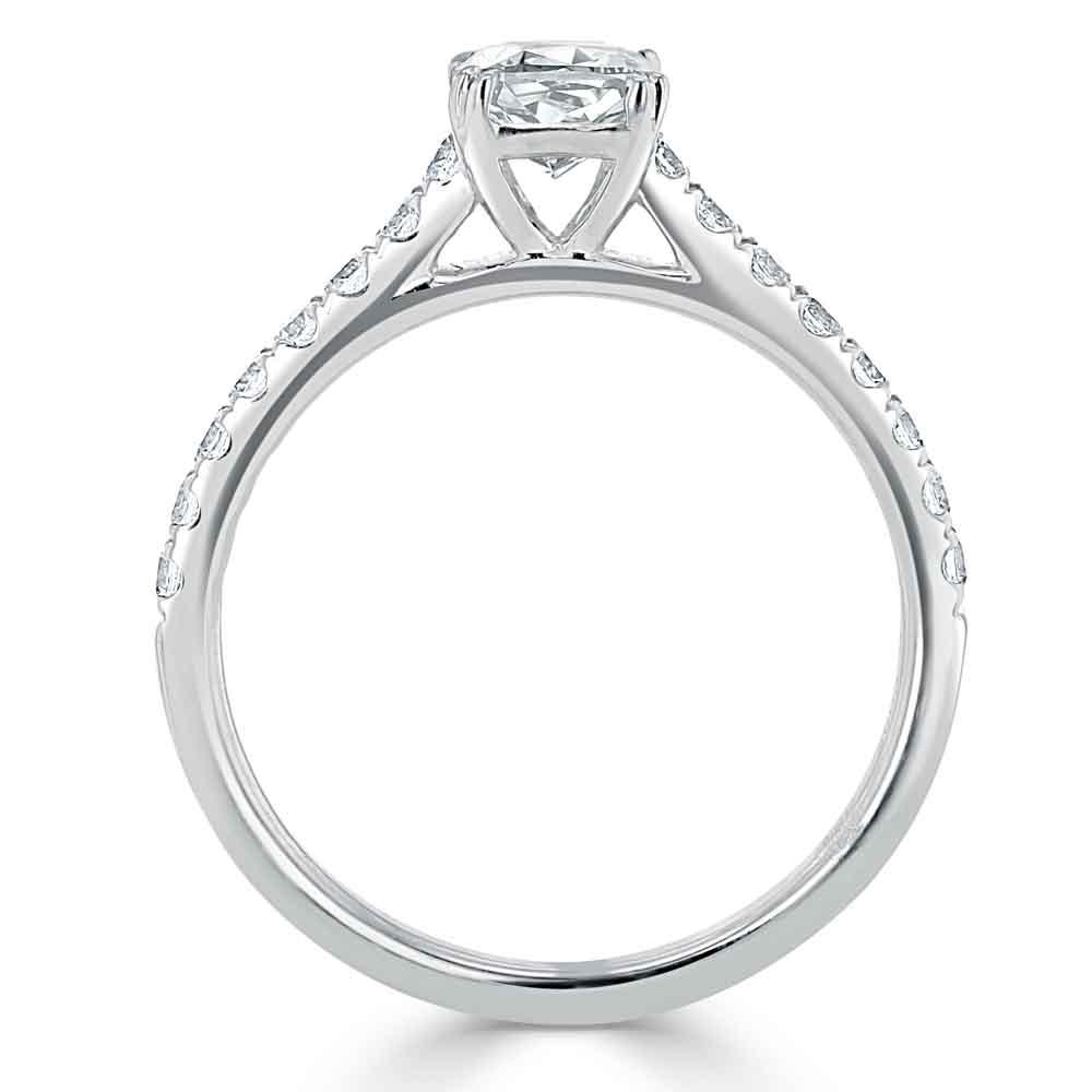 The Aurora — Cushion Lab Diamond Solitaire Engagement Ring VII
