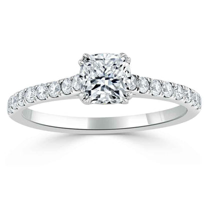 The Aurora — Cushion Lab Diamond Solitaire Engagement Ring VII