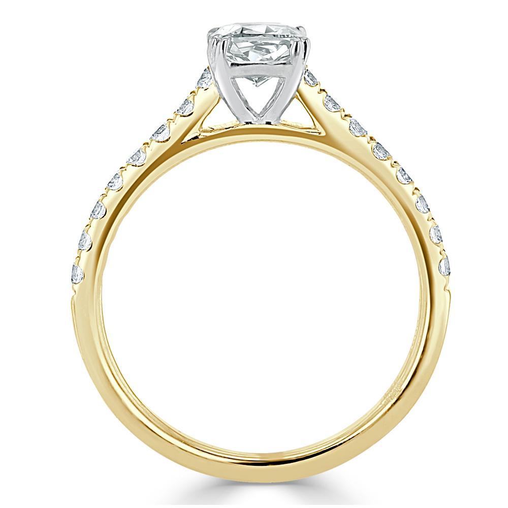 The Aurora — Cushion Lab Diamond Solitaire Engagement Ring VII