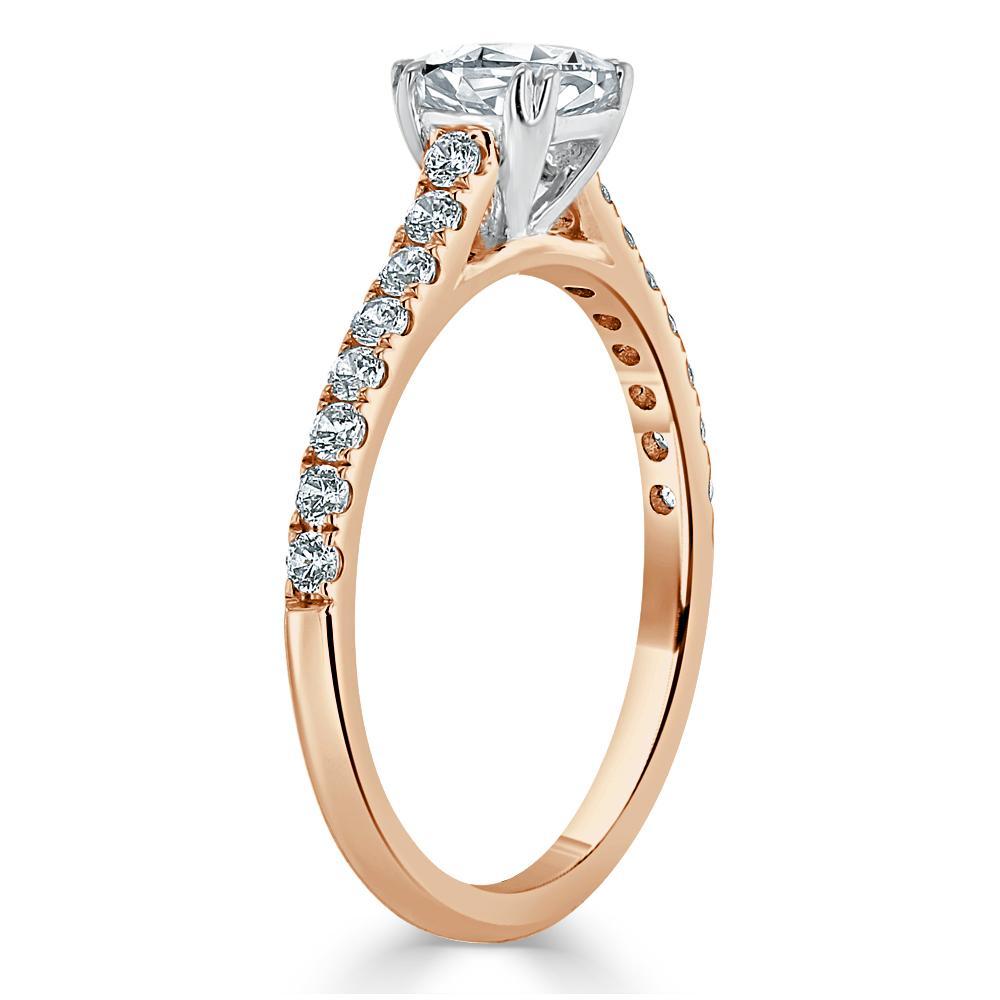 The Aurora — Cushion Lab Diamond Solitaire Engagement Ring VII