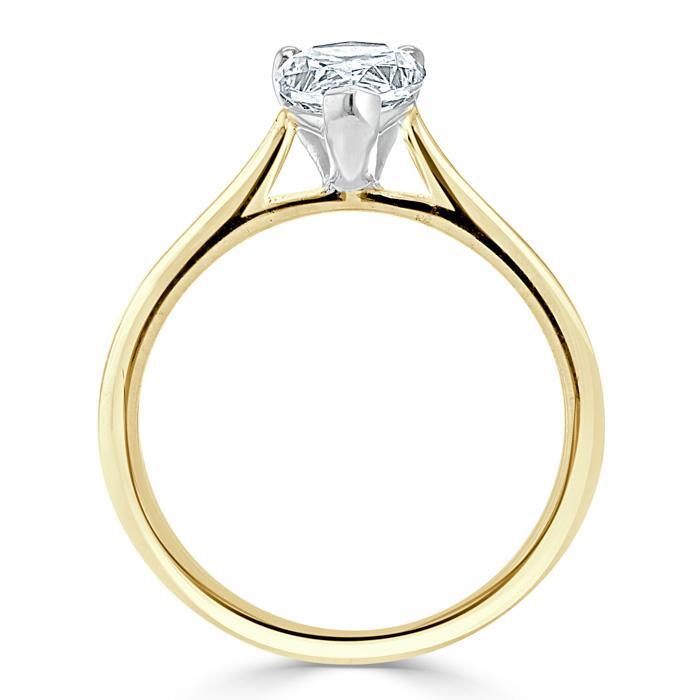 The Rose — Pear Lab Diamond Solitaire Engagement Ring VI