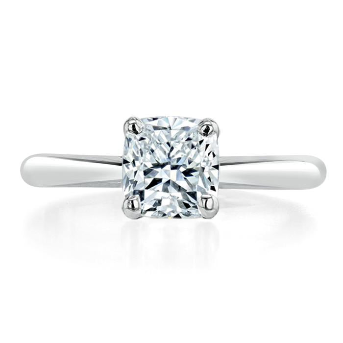 The Aurora — Cushion Lab Diamond Solitaire Engagement Ring VI