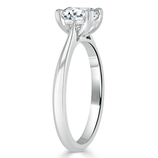 The Aurora — Cushion Lab Diamond Solitaire Engagement Ring VI